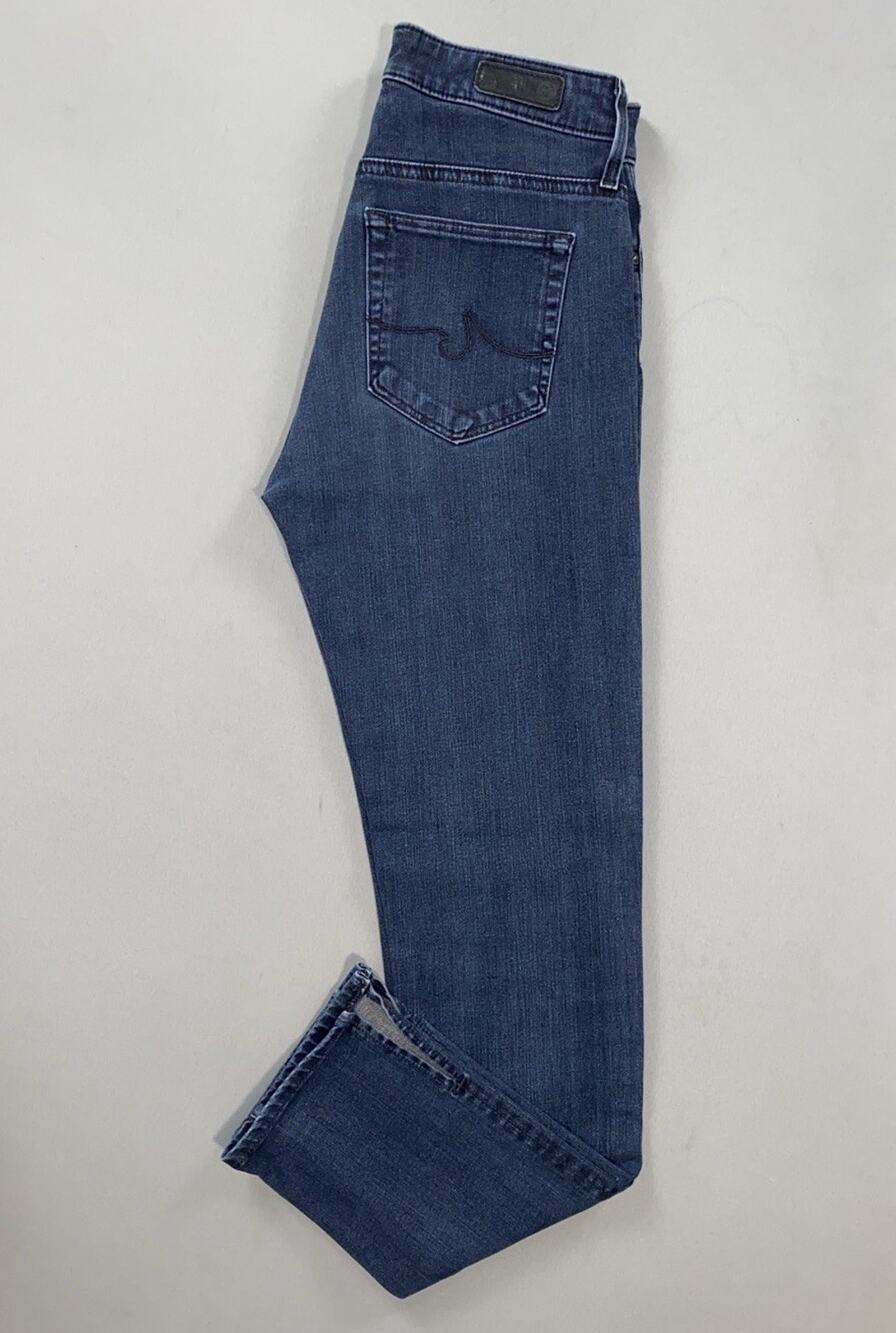 AG For Anthropologie The High Rise Stevie Ankle Slim Straight Jeans. Women's 25R